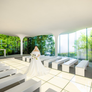 チャペル エルブランシュで叶う感動の挙式を。|ラヴィーナ姫路（Wedding Manor House La Viena Himeji）の写真(43576918)
