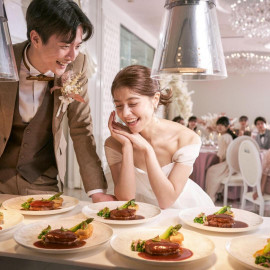 【料理重視の方必見】総料理長自慢の厳選食材を使用した和洋折衷の豪華試食