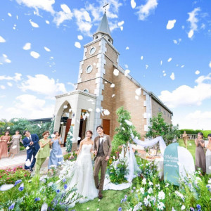 【AMのみギフト1.5万円】天空チャペル×ドレス見学×贅沢試食付！