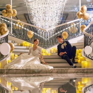 結婚式当日とは異なる披露宴会場でのお写真撮影もOK！