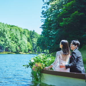 コテージ水のテラス限定！ボート入場可能◎|THE NIDOM RESORT WEDDING  ニドムリゾートウエディングの写真(43023349)