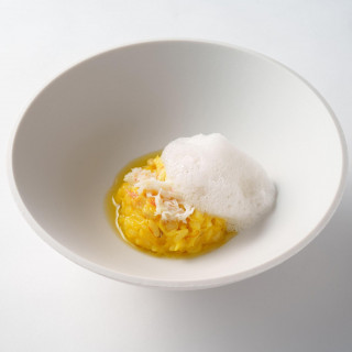 ニドム”スペシャリテ”北海道オホーツク産の毛蟹/リゾット仕立て