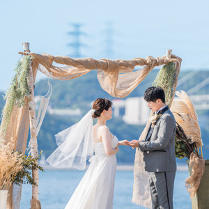 海をバックにしたリゾート地さながらの開放的な結婚式を叶えたい方におすすめ|プレミアホテル門司港(旧門司港ホテル)の写真(32831242)