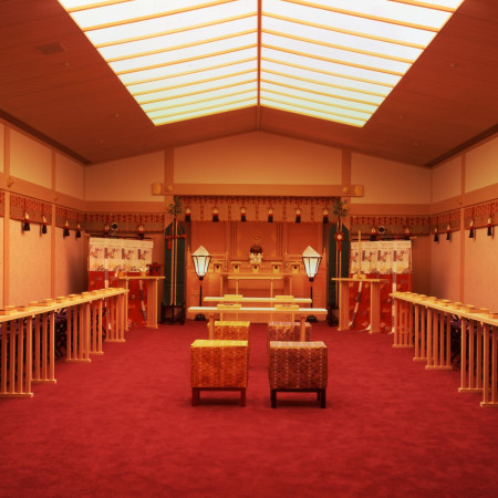 【神殿】日本の礼と美を大切にした格式高い婚礼の儀。