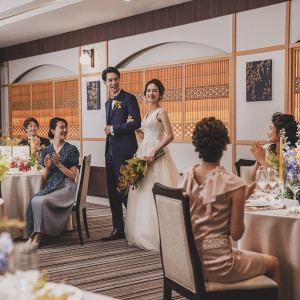 美しい彩りの世界が特別な日の花嫁姿をより一層美しく印象的に見せてくれる。和の空間ではゲストからの最高の祝福を。|ホテル雅叙園東京の写真(7229297)