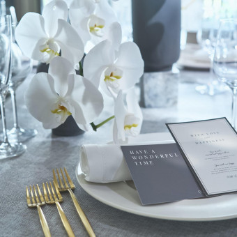 お花や小物もこだわって