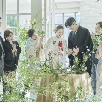 披露宴でも和の雰囲気を味わって