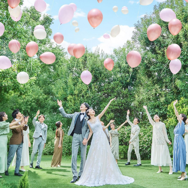 バルーンリリースも人気の演出