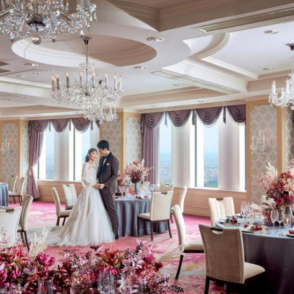 マリオットならではの高層階ウェディングを堪能◎