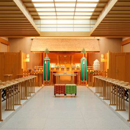 熱田神宮の御神符を奉納した神殿。和の伝統を受け継ぐ厳かな時間が流れます。|名古屋マリオットアソシアホテルの写真(1406850)
