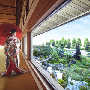 日本庭園を一望できる本館通路|ホテルグランド東雲の写真(9291566)