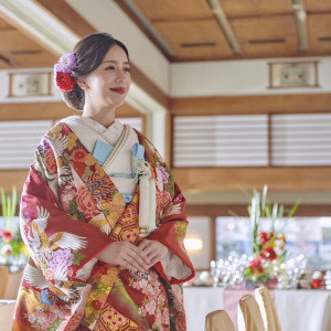 日本人ならではの艶やかなお着物を花嫁衣裳としてお召しになって、忘れられない1日を。|ホテルグランド東雲の写真(9287946)