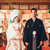 伝統ホテルならではの、ホテル内にある神殿での和婚式。