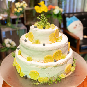 レモンがかわいい3段ケーキ|グランドパティオ都城の写真(38778625)