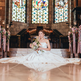 チャペル・白ドレスにて