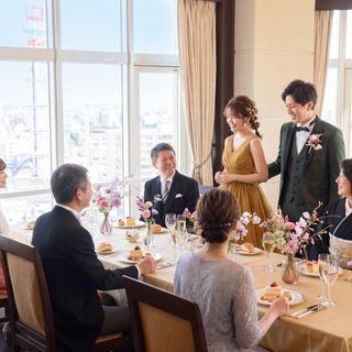 【少人数&家族婚◎】最上階で絶景&寛ぎウエディング*豪華試食