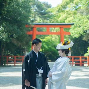 下鴨神社での結婚式、その後の会食までもサポートします。|京都ノーザンチャーチ北山教会の写真(23703888)