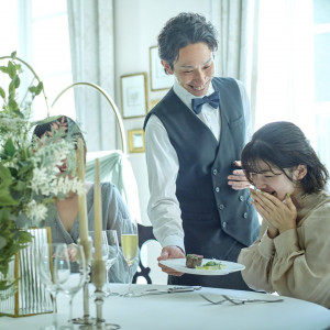 味はもちろんのこと、食材、見た目、提供タイミングすべてにこだわった料理でおもてなし|アーフェリーク迎賓館（熊本）/テイクアンドギヴ・ニーズウェディングの写真(53893462)