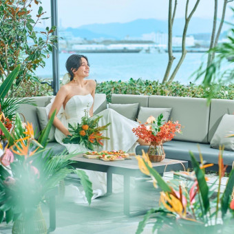 アクセス抜群！広島駅から20分の好立地でリゾートウエディングが叶う。