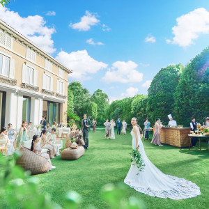 広々したガーデンでのパーティー|アニヴェルセル 大宮の写真(55247825)