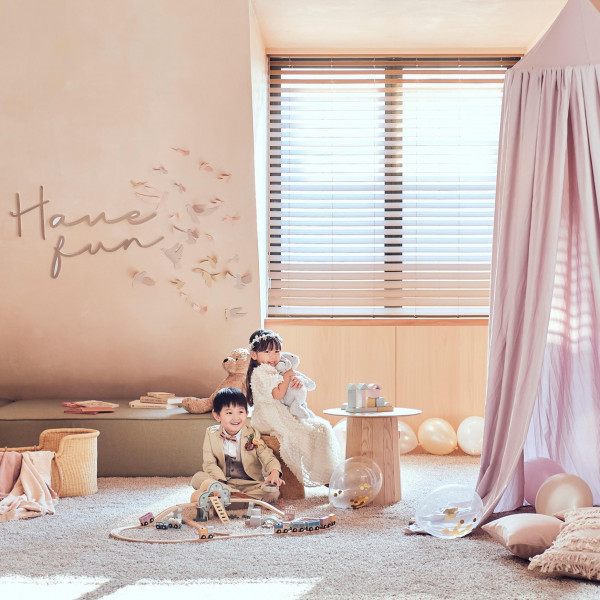 打合せではプレイマットが敷かれた個室やベビーベットもご用意
