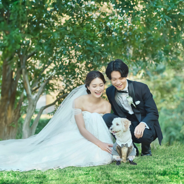 まるで海外のようなガーデン挙式