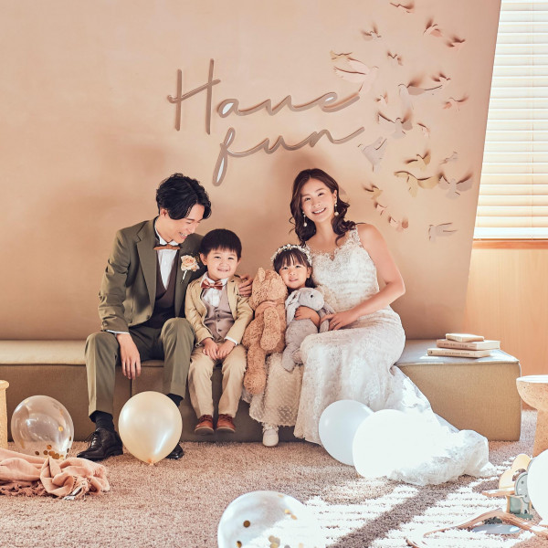今だけのお子様とのショットが残せるのも魅力