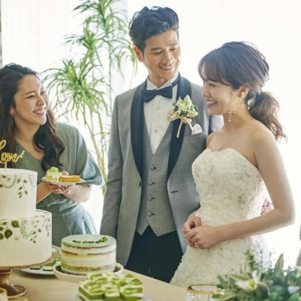 ガーデンでケーキ入刀も叶う♪