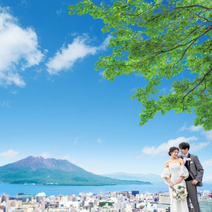 鹿児島のシンボル、桜島を背景に|SHIROYAMA HOTEL kagoshima（城山ホテル鹿児島）の写真(32429574)