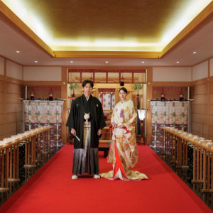 伝統的で格調の高い神殿で、厳かで情感あふれる神前式|SHIROYAMA HOTEL kagoshima（城山ホテル鹿児島）の写真(53659454)