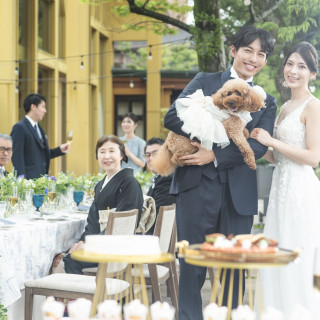 ガーデンでは愛犬と一緒に！