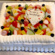 生ケーキ角1段フルーツ盛