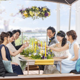デッキテラスでの歓談時間を設けて、列席の方々にありがとうを伝えては!