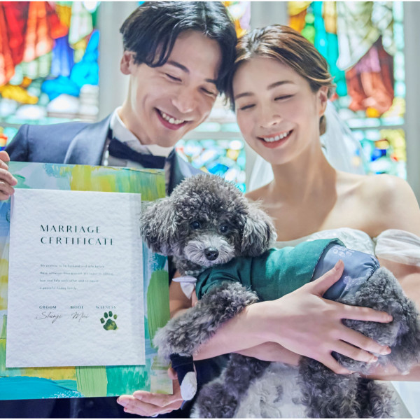 【チャペルもペットOK】愛するわんちゃんも家族の一員…ゲスト皆様に見守られながら♪