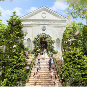 【15大特典*挙式料&衣装3着】話題*花の大聖堂×5品コース試食