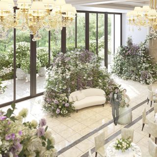 ＼水曜SP*最大160万／花溢れる大聖堂×ドレス体験×デザート試食