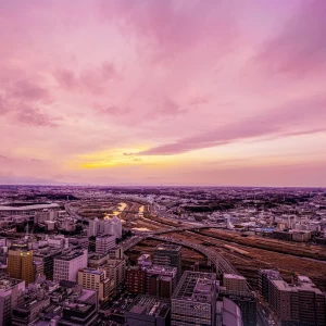 窓いっぱいに広がる横浜の絶景|新横浜プリンスホテルの写真(28985019)