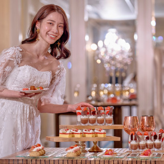 ご披露宴を彩るウエディングケーキのご試食