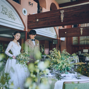 細やかなレリーフが施された梁など贅を凝らした美しい内装|ST.MARGARET WEDDING（セント・マーガレット ウエディング）の写真(44232798)