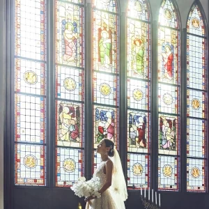 時間によって表情を変えるステンドグラスが美しい大聖堂|ST.MARGARET WEDDING（セント・マーガレット ウエディング）の写真(30367792)
