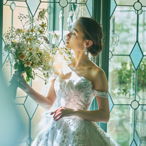 珍しい透明のステンドグラスが施されています|ST.MARGARET WEDDING（セント・マーガレット ウエディング）の写真(44346251)