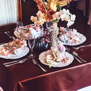 #テーブルデコレーション #晩餐スタイル #心ときめくアイテムに囲まれた #お洒落な空間|ST.MARGARET WEDDING（セント・マーガレット ウエディング）の写真(30670108)