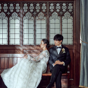 ゲストがパーティまでゆっくりと寛げるラウンジ「バンブラウン」|ST.MARGARET WEDDING（セント・マーガレット ウエディング）の写真(44233381)