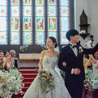 《独立型大聖堂★挙式&ドレス無料》千葉料理1位黒毛牛コース×ドレス試着