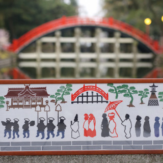 初回来館時に「ウェディングパークを見た」と言われた方に住吉大社オリジナルギフトプレゼント