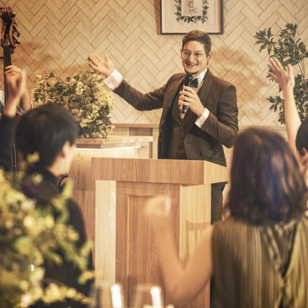 ゲストと距離が近い、アットホームな二次会に