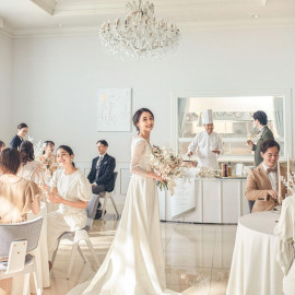 好評開催《豪華140万優待》梅田邸宅＆独立チャペル◇コース試食