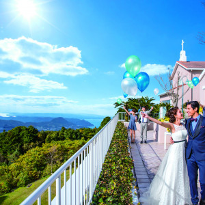 バルーンリリース|THE TERRACE 弓張の丘ホテル/FIVESTAR WEDDINGの写真(34681837)