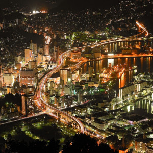 日本夜景遺産に選ばれた佐世保市街の灯が美しい。|弓張の丘ホテルの写真(11685269)