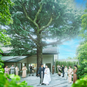 残▲庭園の儀式殿見学×花嫁和装試着×和洋6品無料試食＜AM来館特典付＞